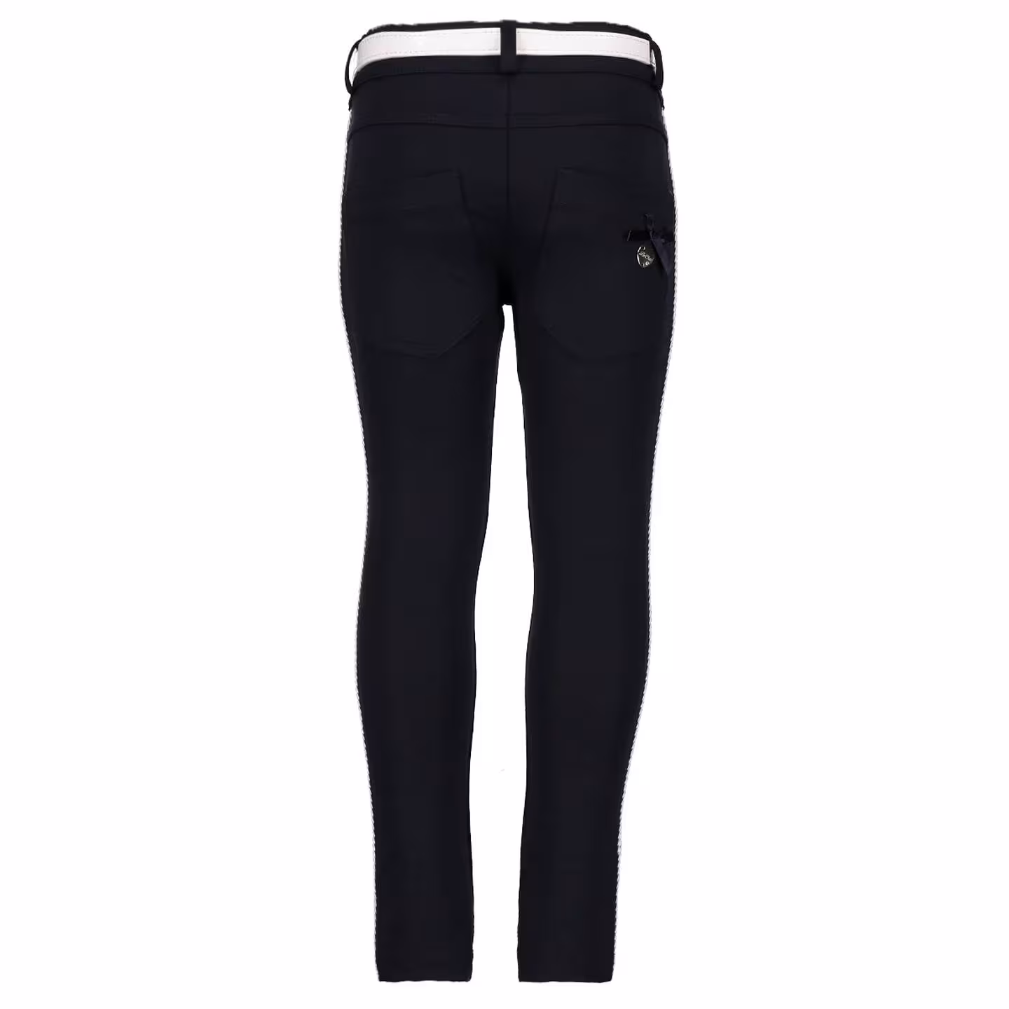 Le Chic Kinder M&auml;dchen Hose mit G&uuml;rtel blau
