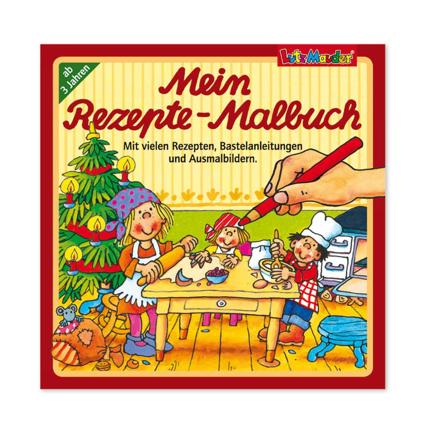 Lutz Mauder Rezepte-Malbuch Warten auf Weihnachten