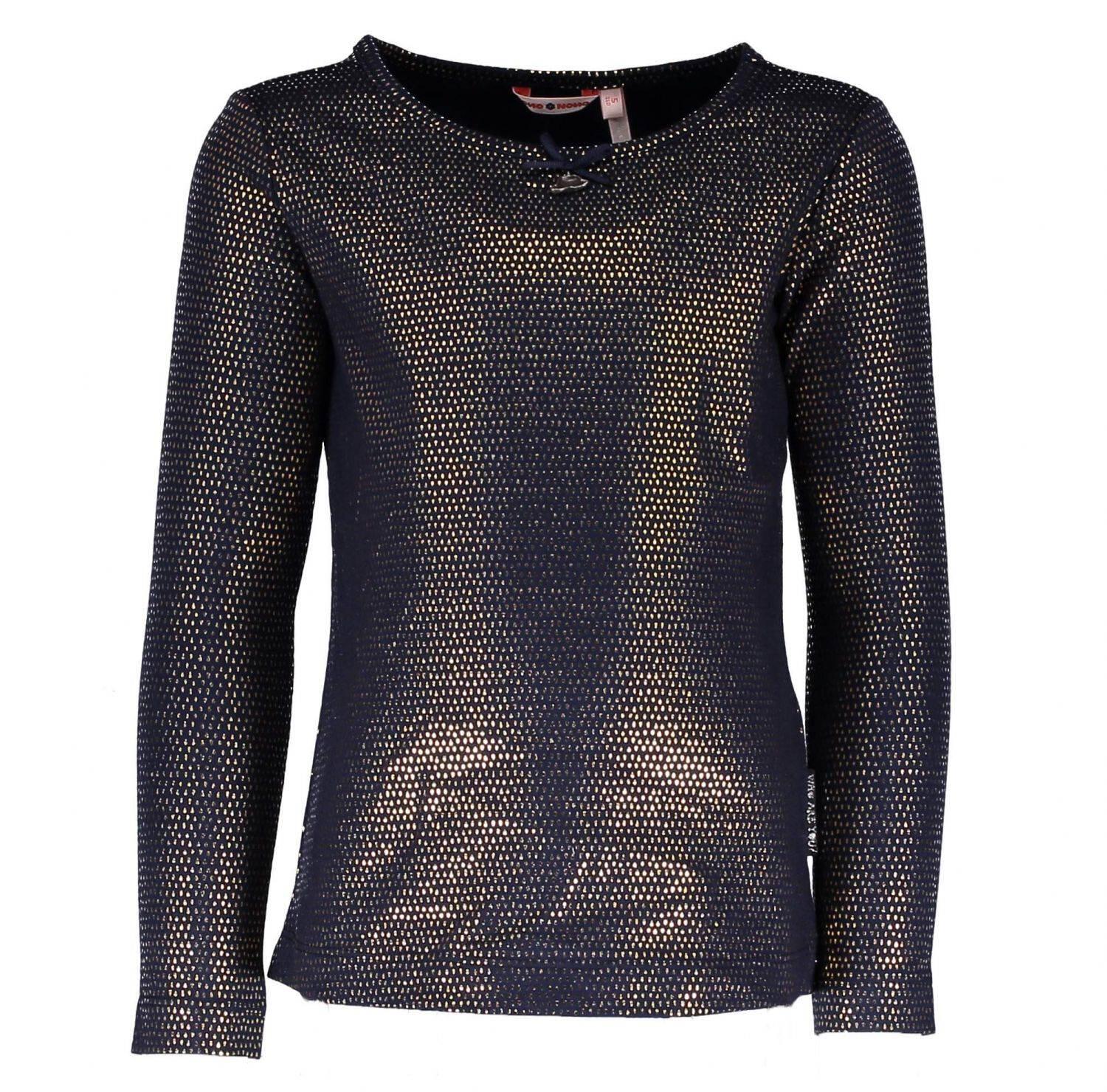 NONO Kinder M&auml;dchen T-Shirt blau-gold