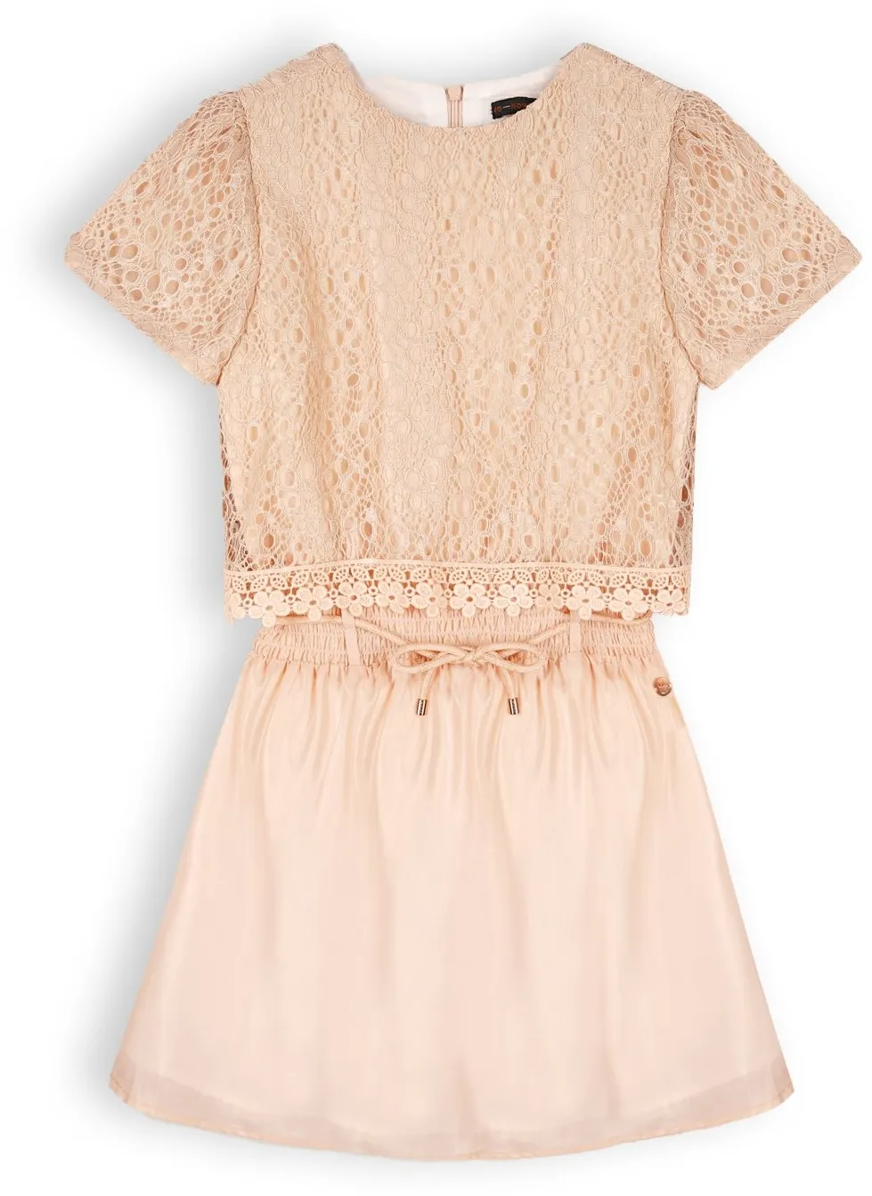 Nono festliches Teens M&auml;dchen Kleid Mayka light gold