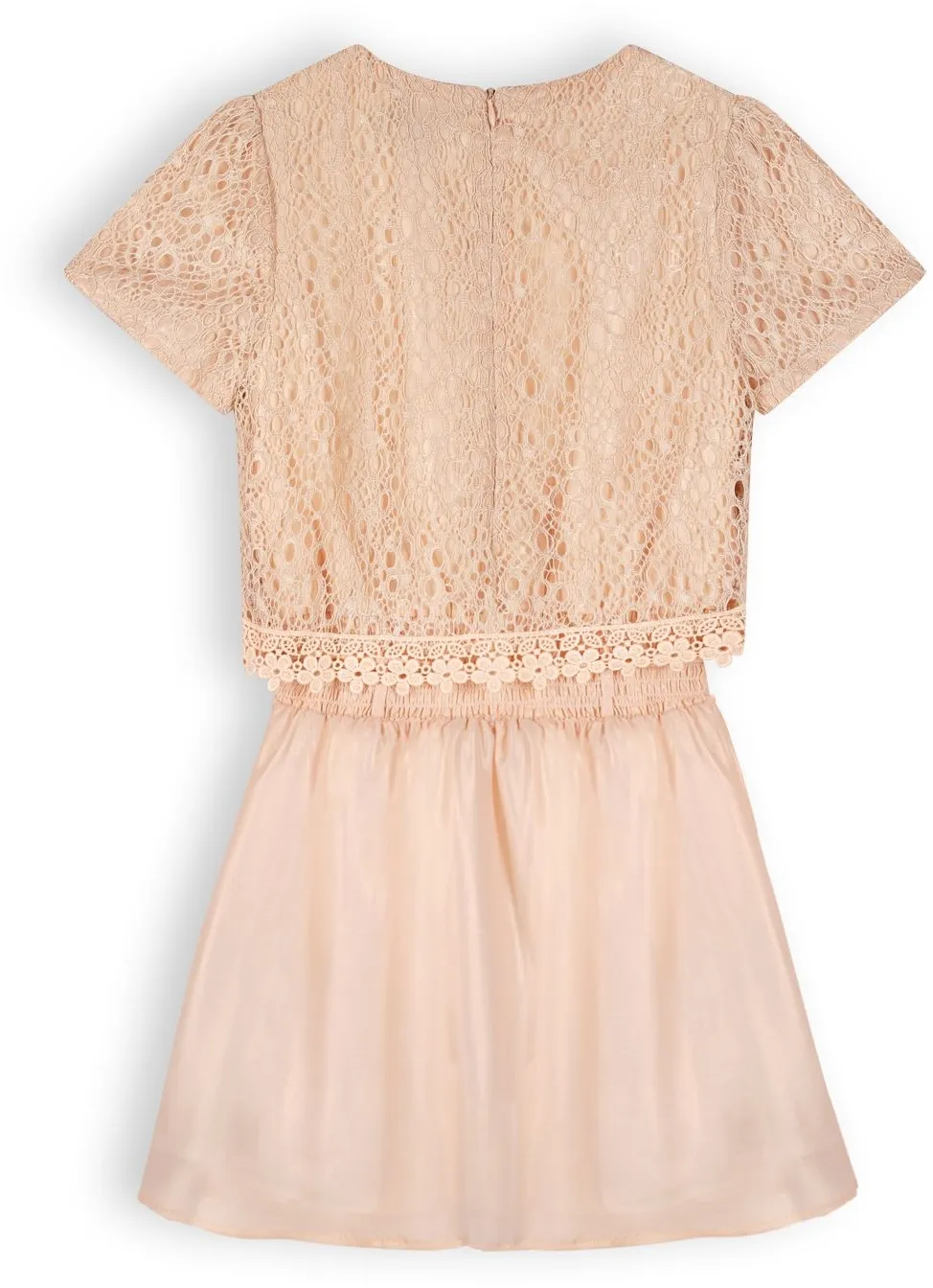 Nono festliches Teens M&auml;dchen Kleid Mayka light gold