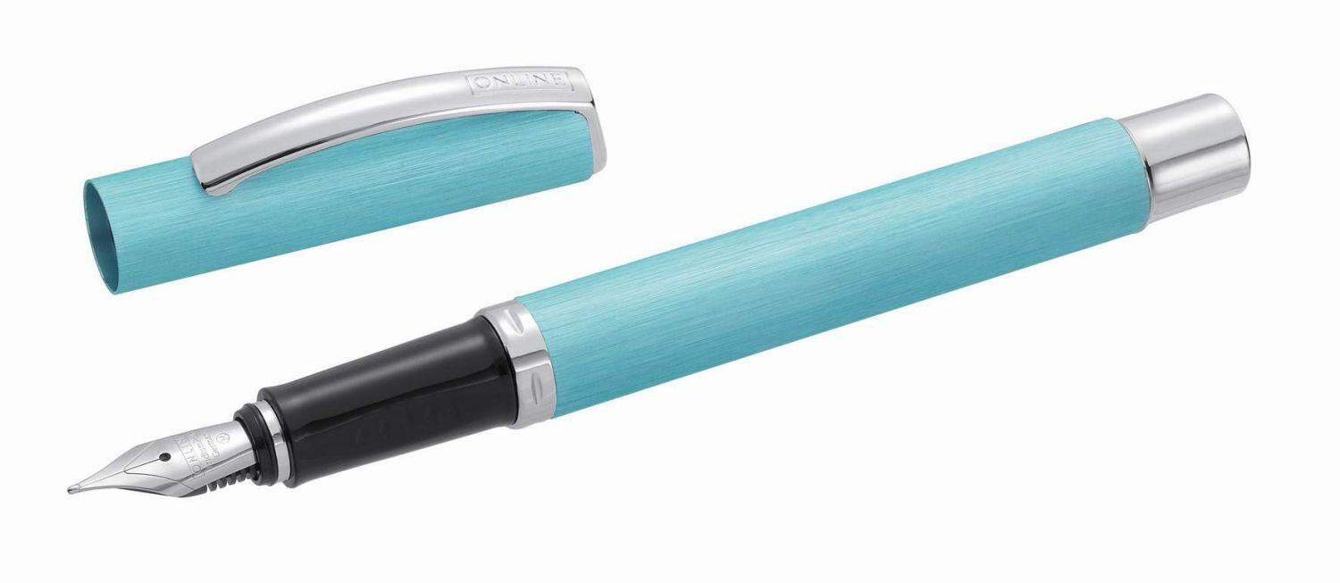 ONLINE Füller Füllhalter Aluminium Vision Farbwahl - Türkis