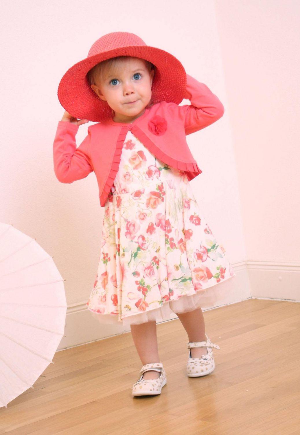 Pezzo Doro Kinder M&auml;dchen Jersey Bolero koralle