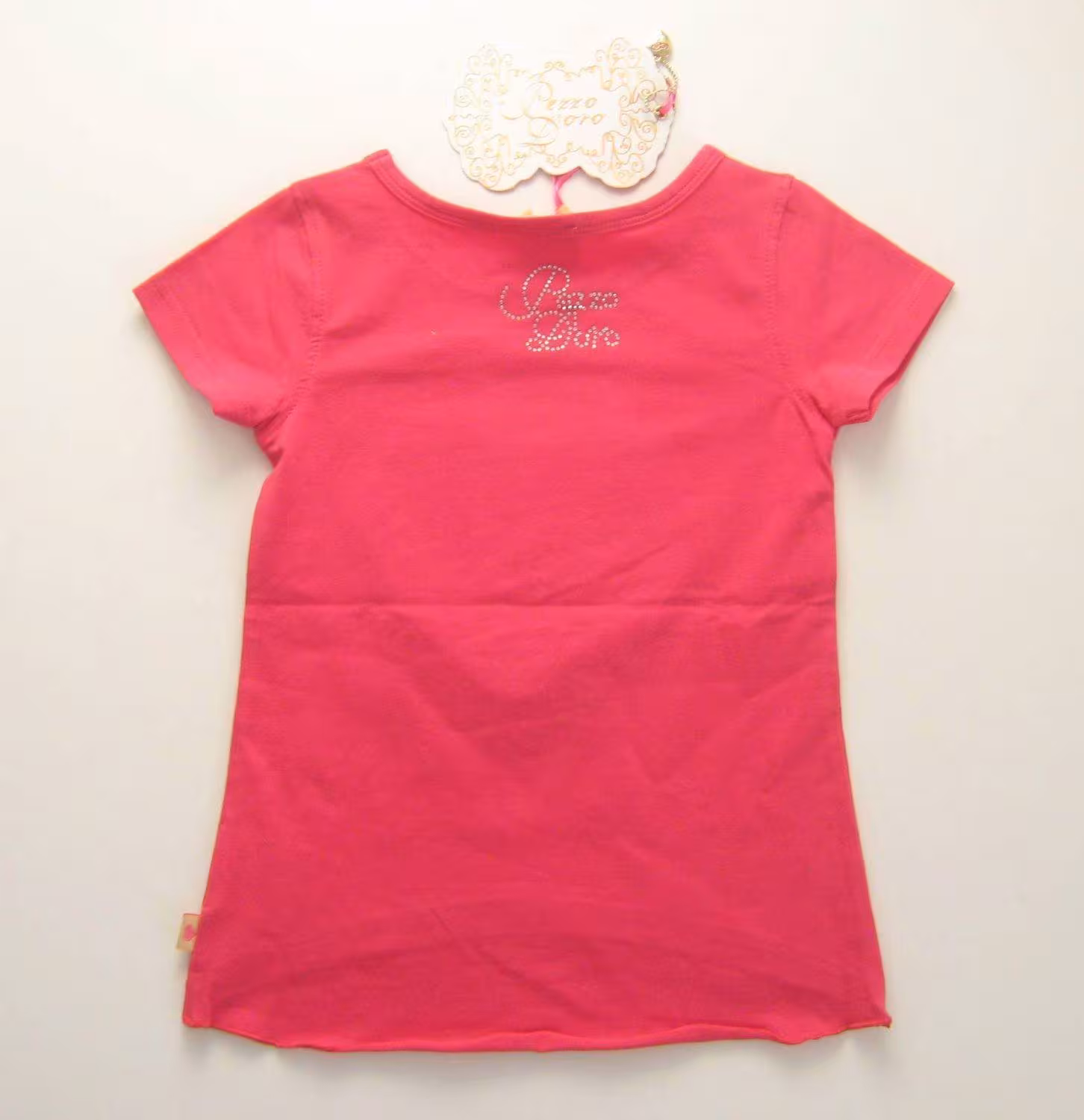 M&auml;dchen T-Shirt mit Pailletten-Herz rot