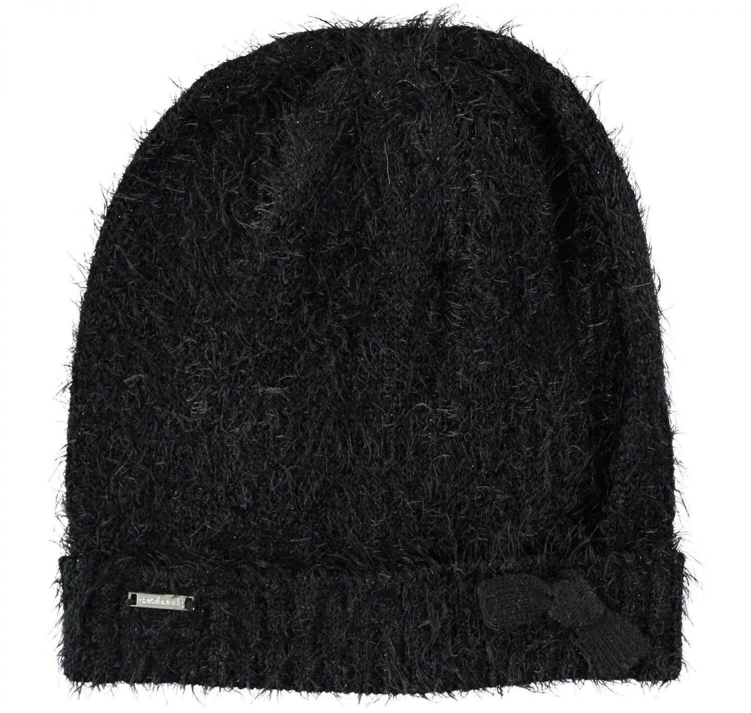 Sarabanda Kinder M&auml;dchen M&uuml;tze mit Schleife schwarz