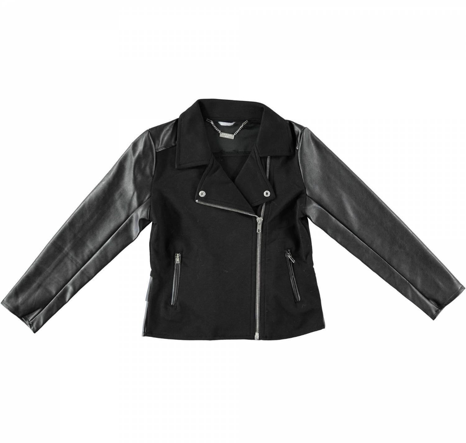 Sarabanda M&auml;dchen Langarm Sweatjacke Materialmix