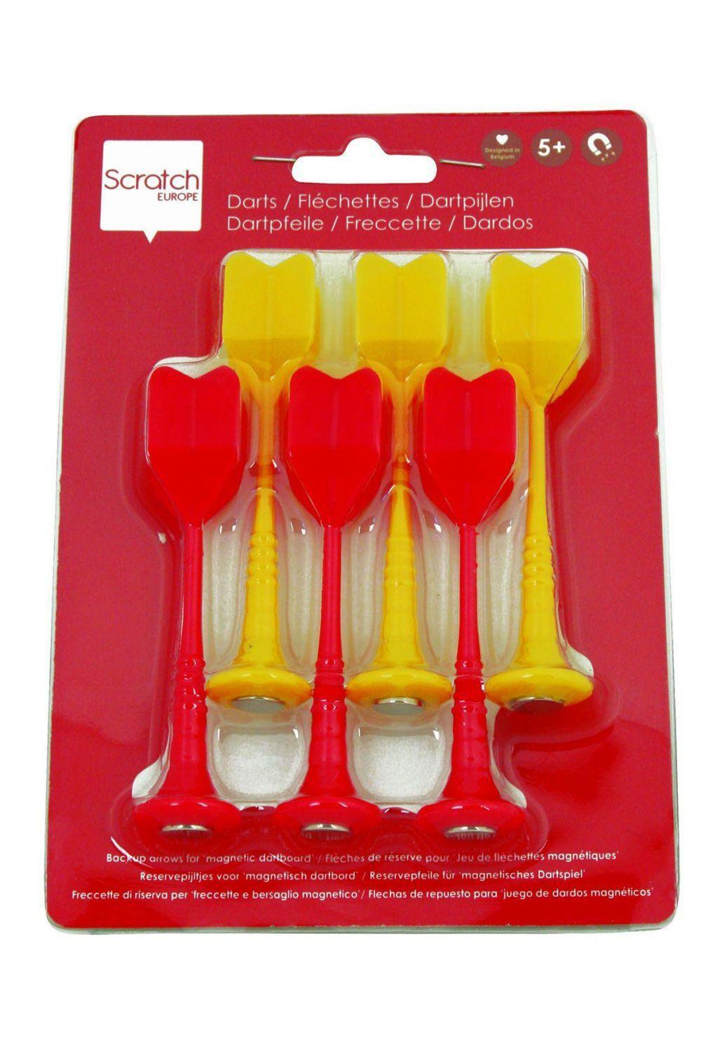 Scratch Dart Ersatzteile Pfeile rot gelb