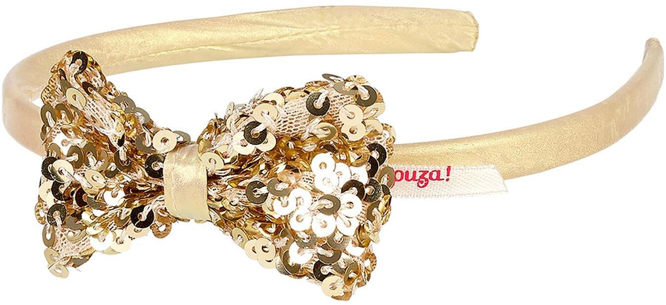 Souza Kinder Haarreif mit Pailletten-Schleife Angelique gold