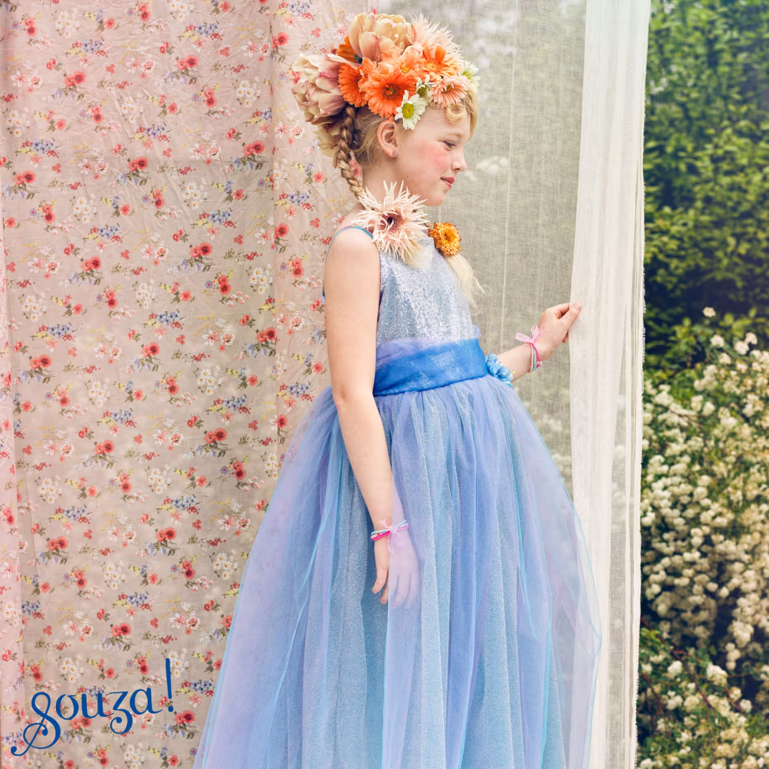 Souza M&auml;dchen Prinzessinnen Kleid Partykleid Celena blau