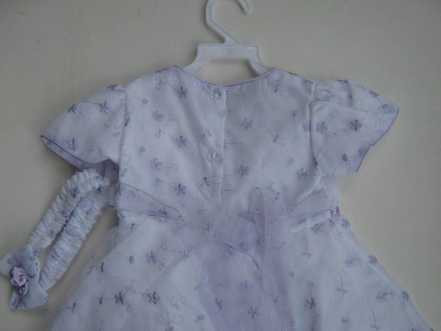 TipTop festliches Babykleid M&auml;dchen Kleid Lilly wei&szlig;-lila