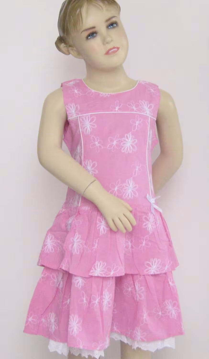 Topo Sommerkleid Kinder M&auml;dchen Kleid Ruby pink