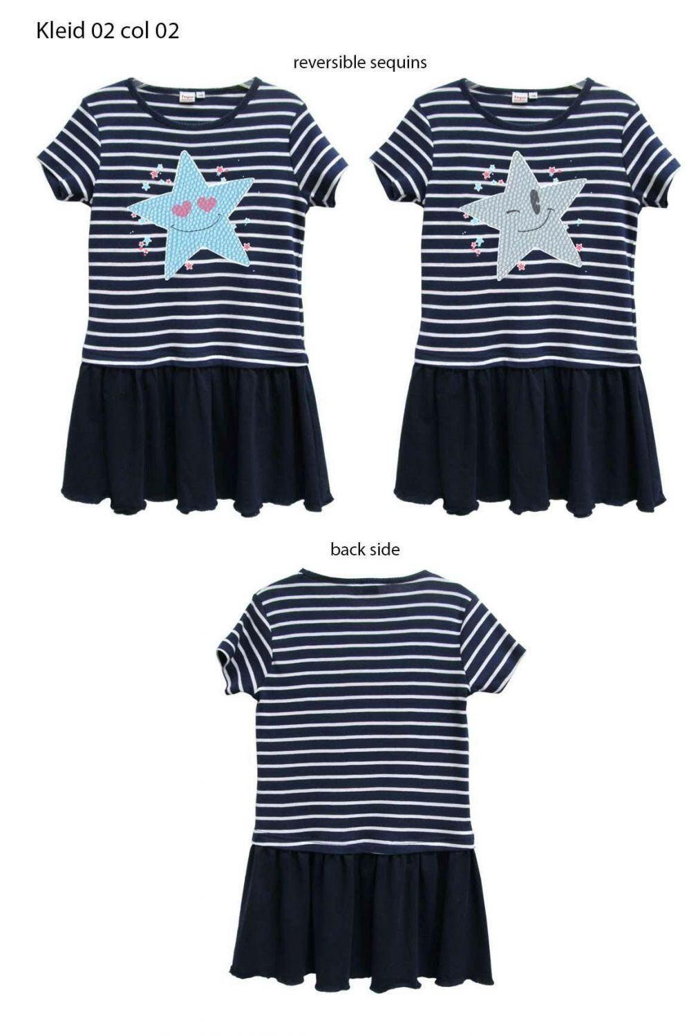 Topo M&auml;dchen Sommerkleid mit Wendepailletten-Stern