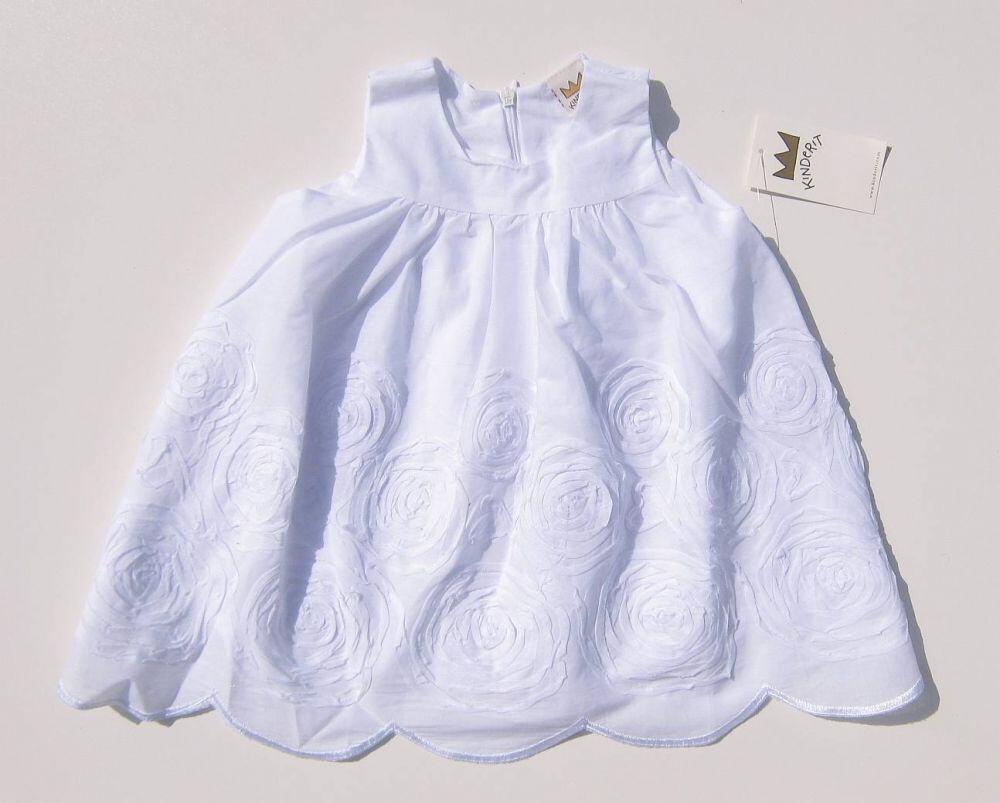 KINDERIT festliches Babykleid Taufe Flower wei&szlig;