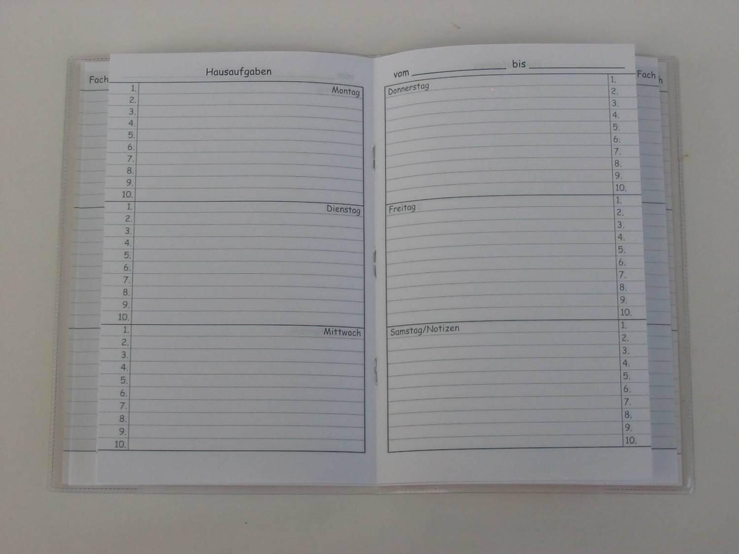 Hausaufgabenheft MP3 DIN A5