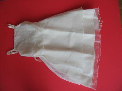 Minisa Blumenkind Mädchen Kleid Wedding 1 weiß