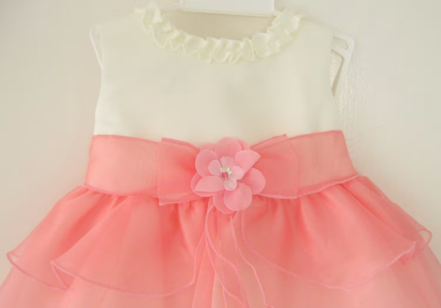 Kid Collection festliches Babykleid Lara ivory-pfirsich