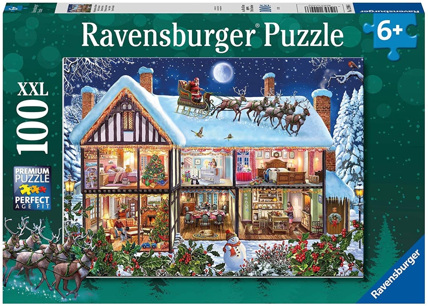 Ravensburger Puzzle XXL 100 Teile Weihnachten zu Hause