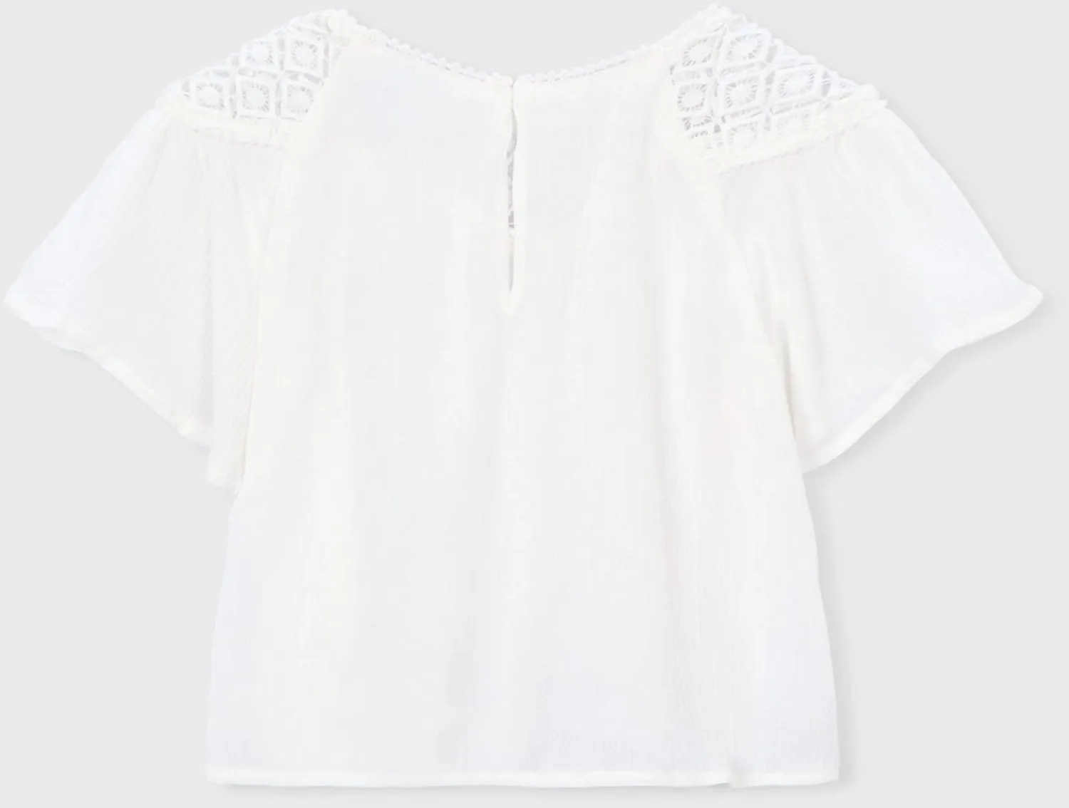 mayoral Kinder M&auml;dchen Bluse Tunika Chiffon ecru