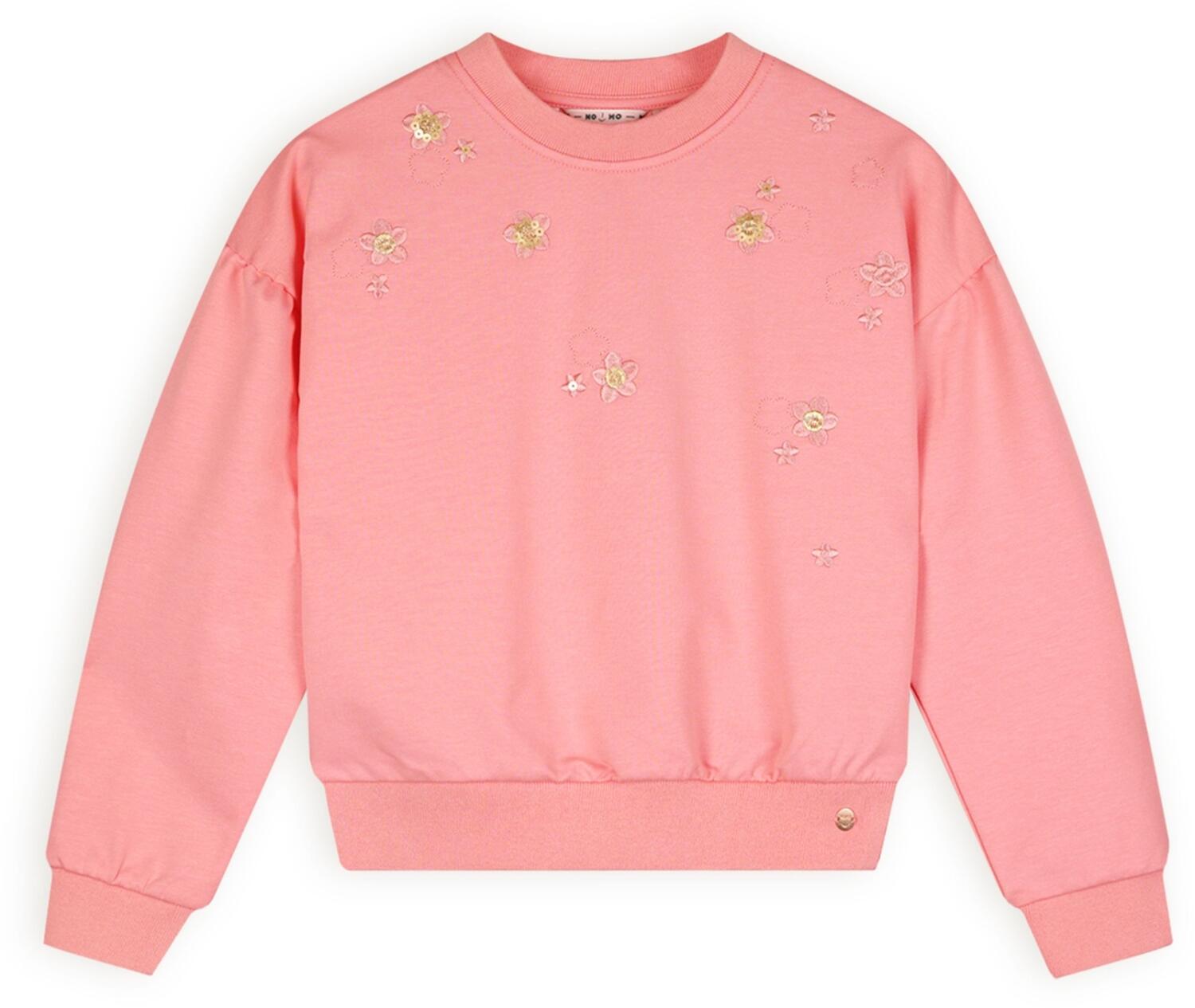 Nono M&auml;dchen Sweatshirt mit Stickerei sparkle rose