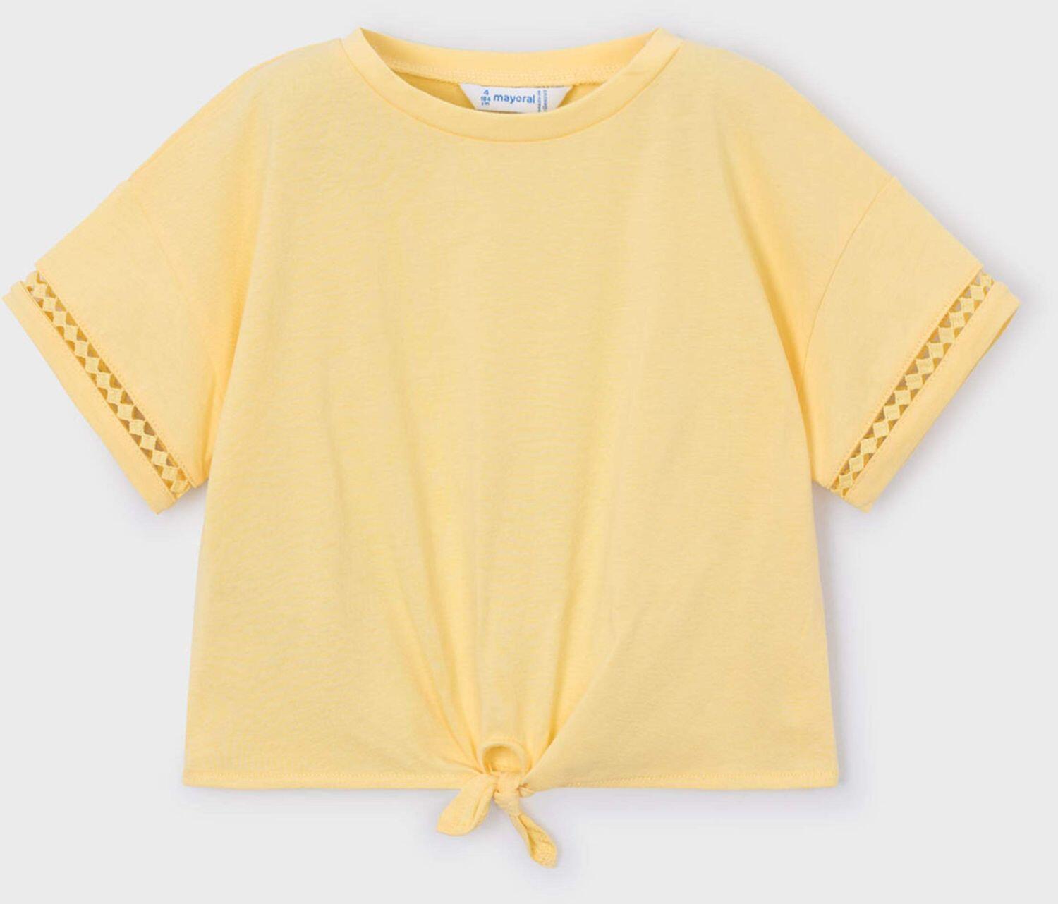 mayoral Kinder M&auml;dchen Shirt mit Knotung gelb