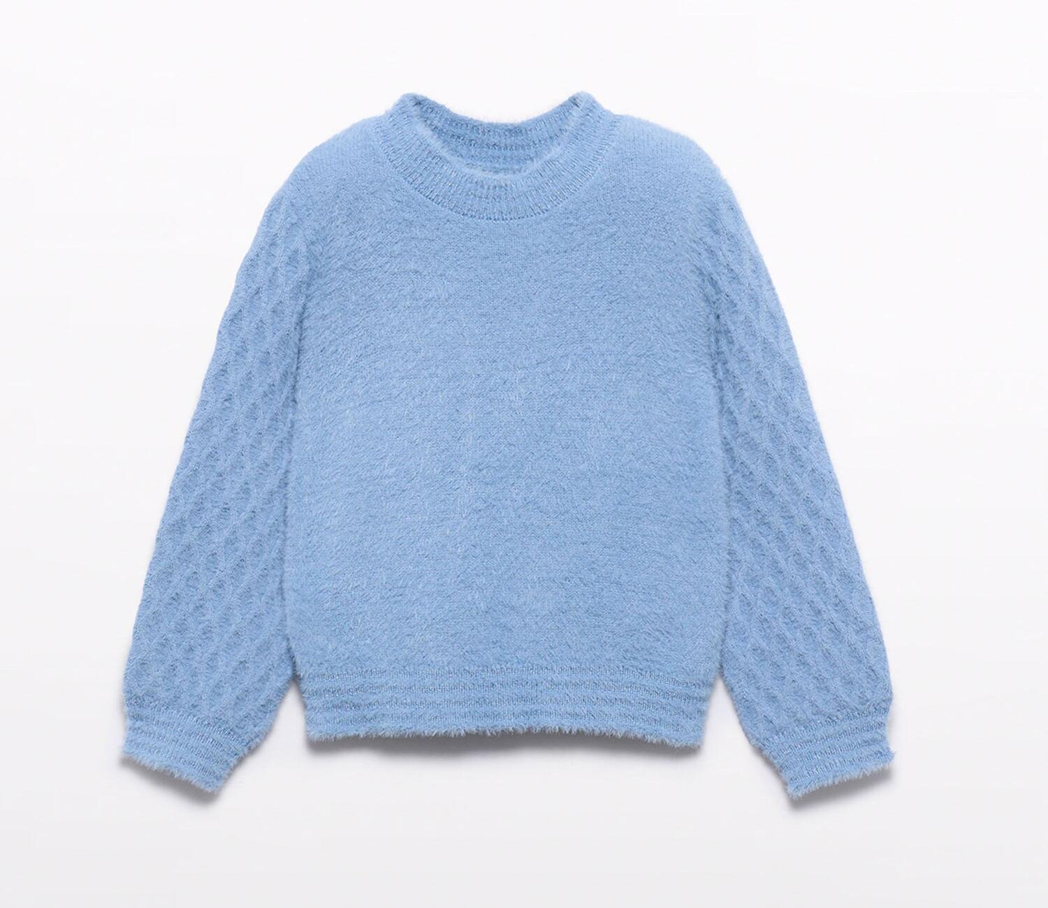 abel & lula M&auml;dchen Pullover Fell hellblau