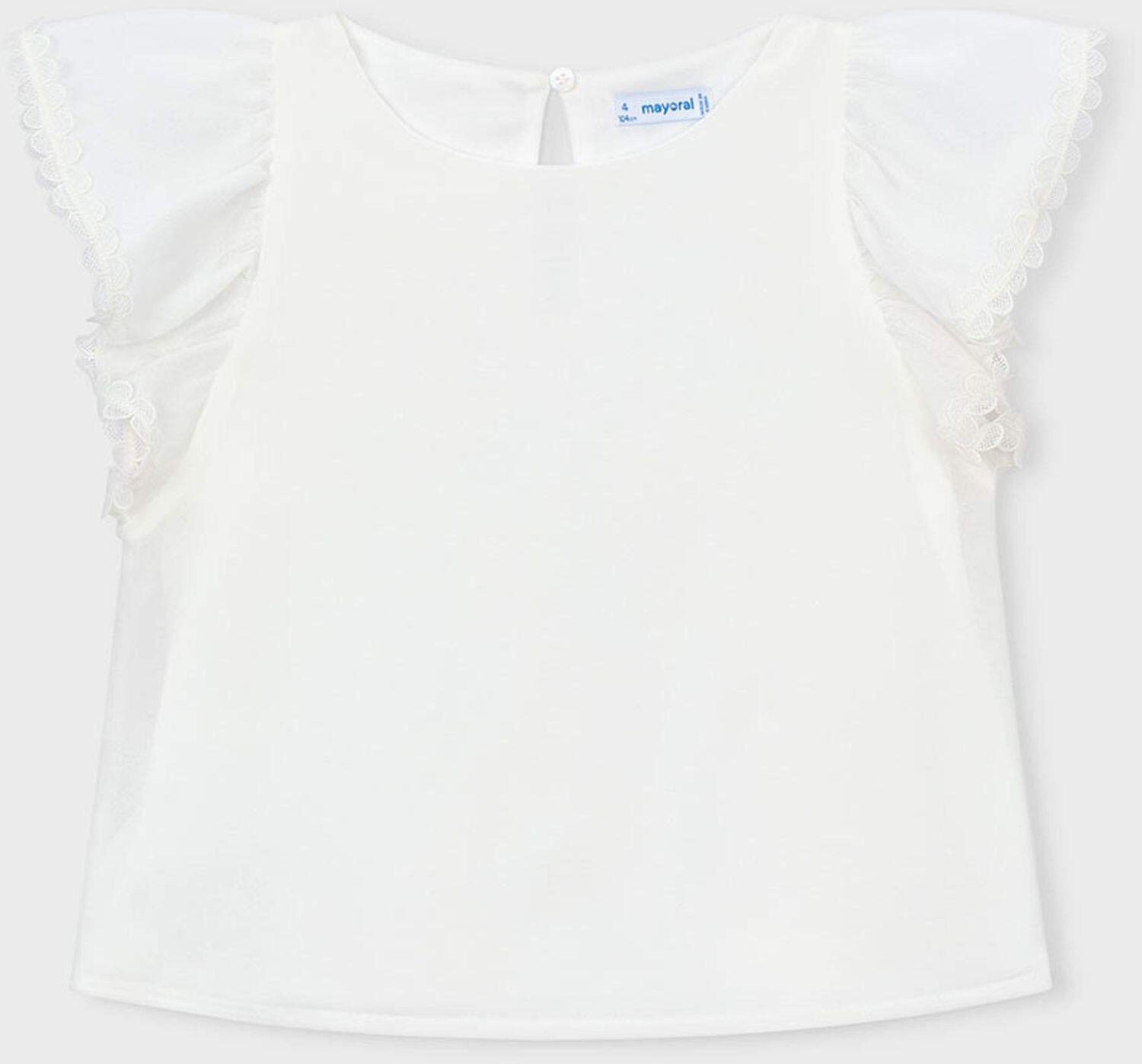 mayoral Kinder M&auml;dchen Bluse Tunika Chiffon ecru