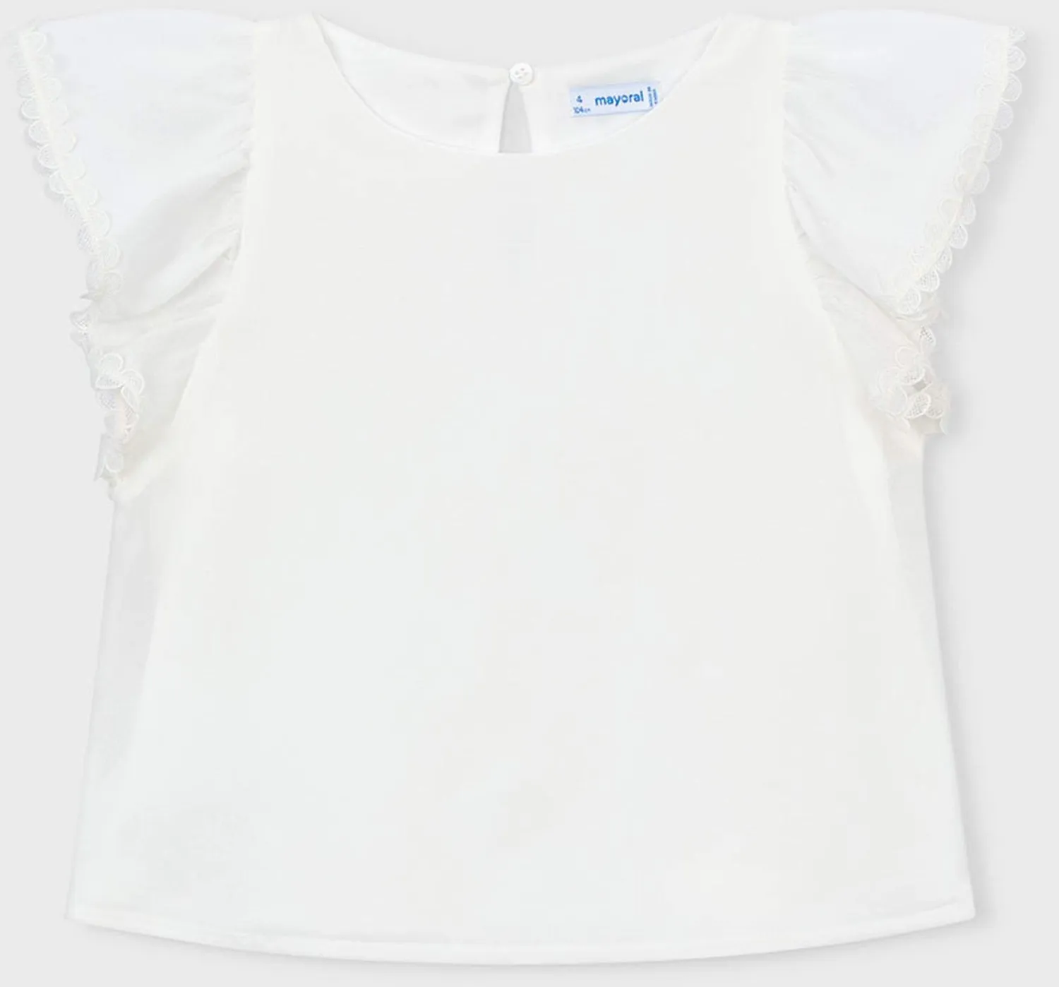 mayoral Kinder M&auml;dchen Bluse Tunika Chiffon ecru