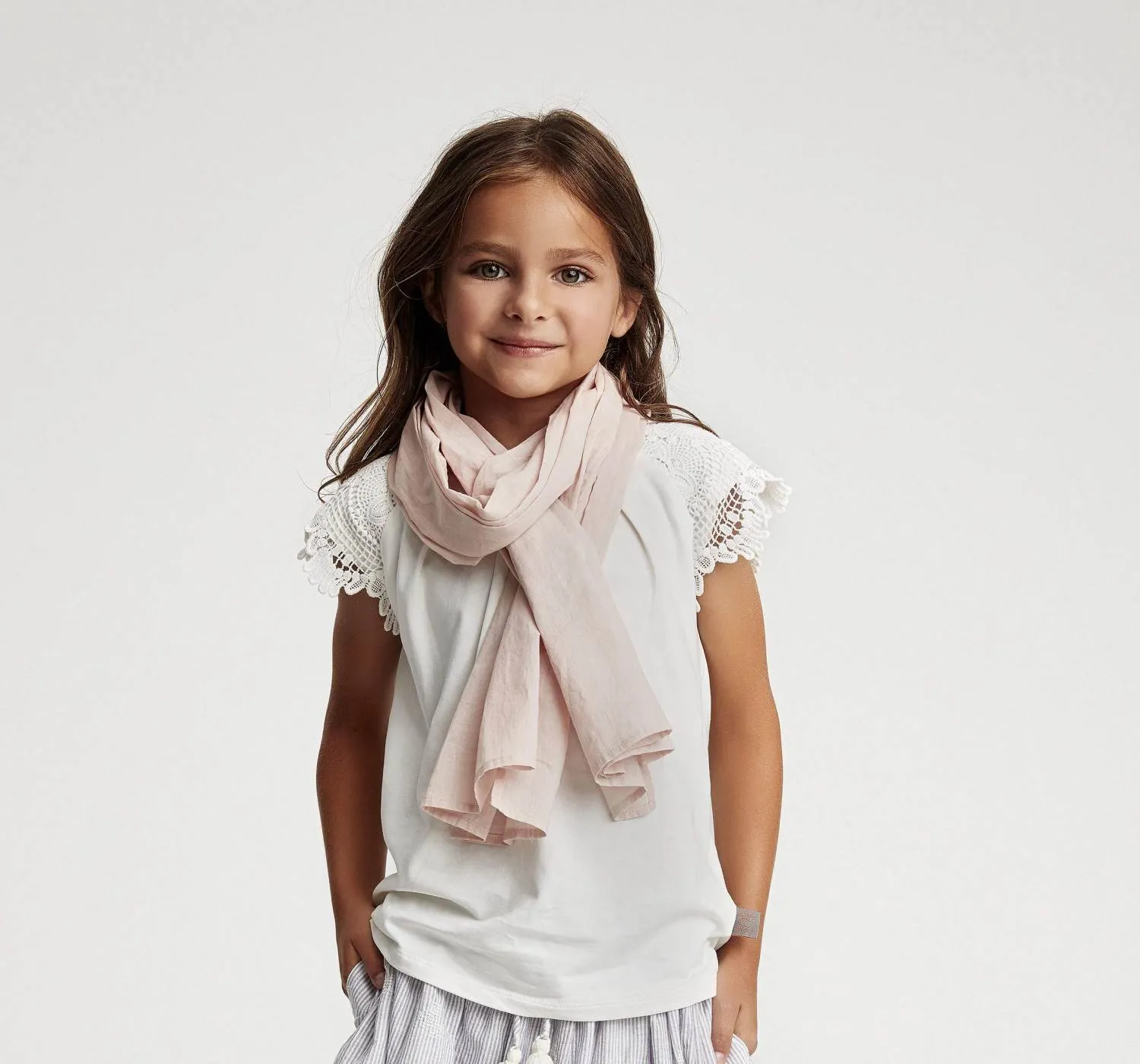 Creamie Kinder Mädchen T-Shirt Crissy Spitze