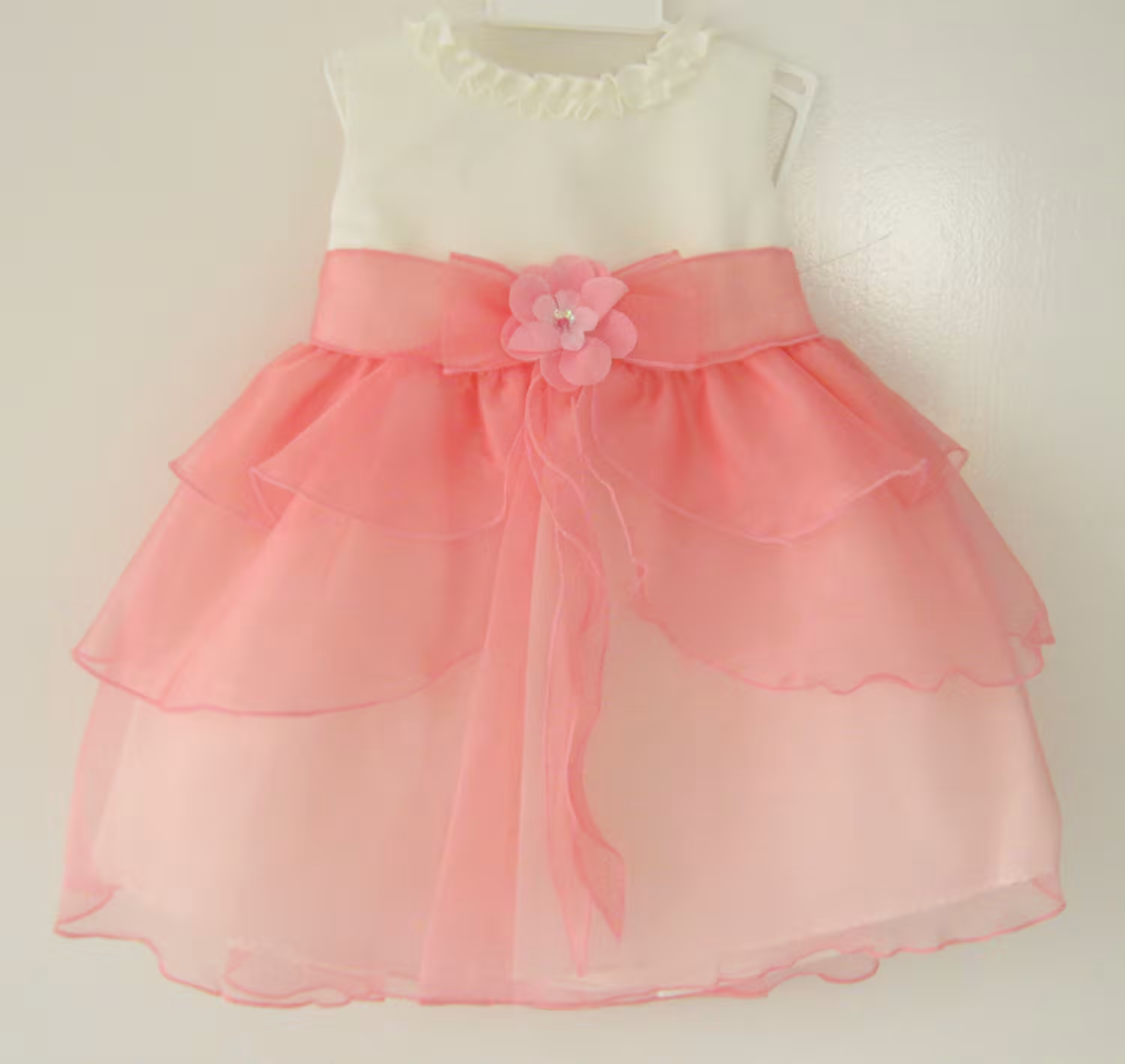 Kid Collection festliches Babykleid Lara ivory-pfirsich