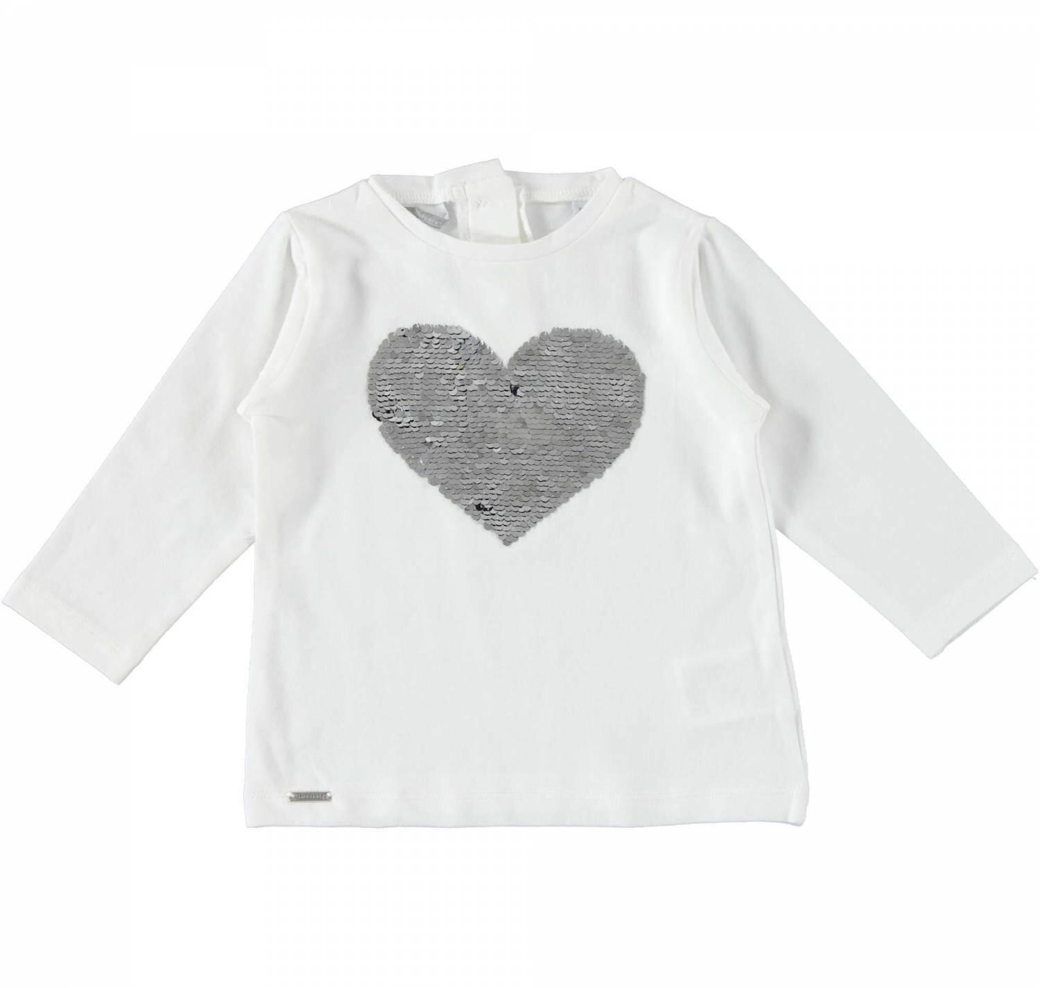 Sarabanda Kinder T-Shirt Herz Wendepailletten