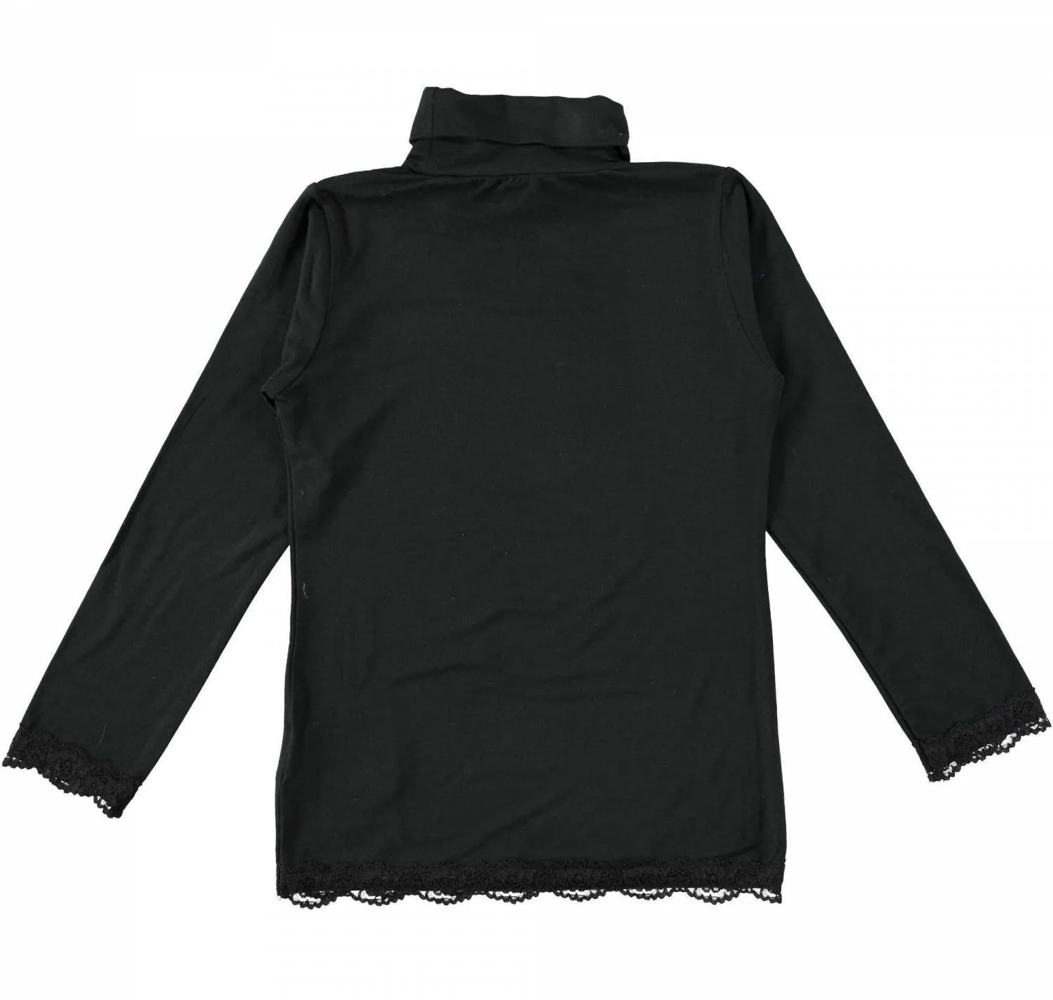 Sarabanda Mädchen Langarm Rollkragen T-Shirt mit Spitze