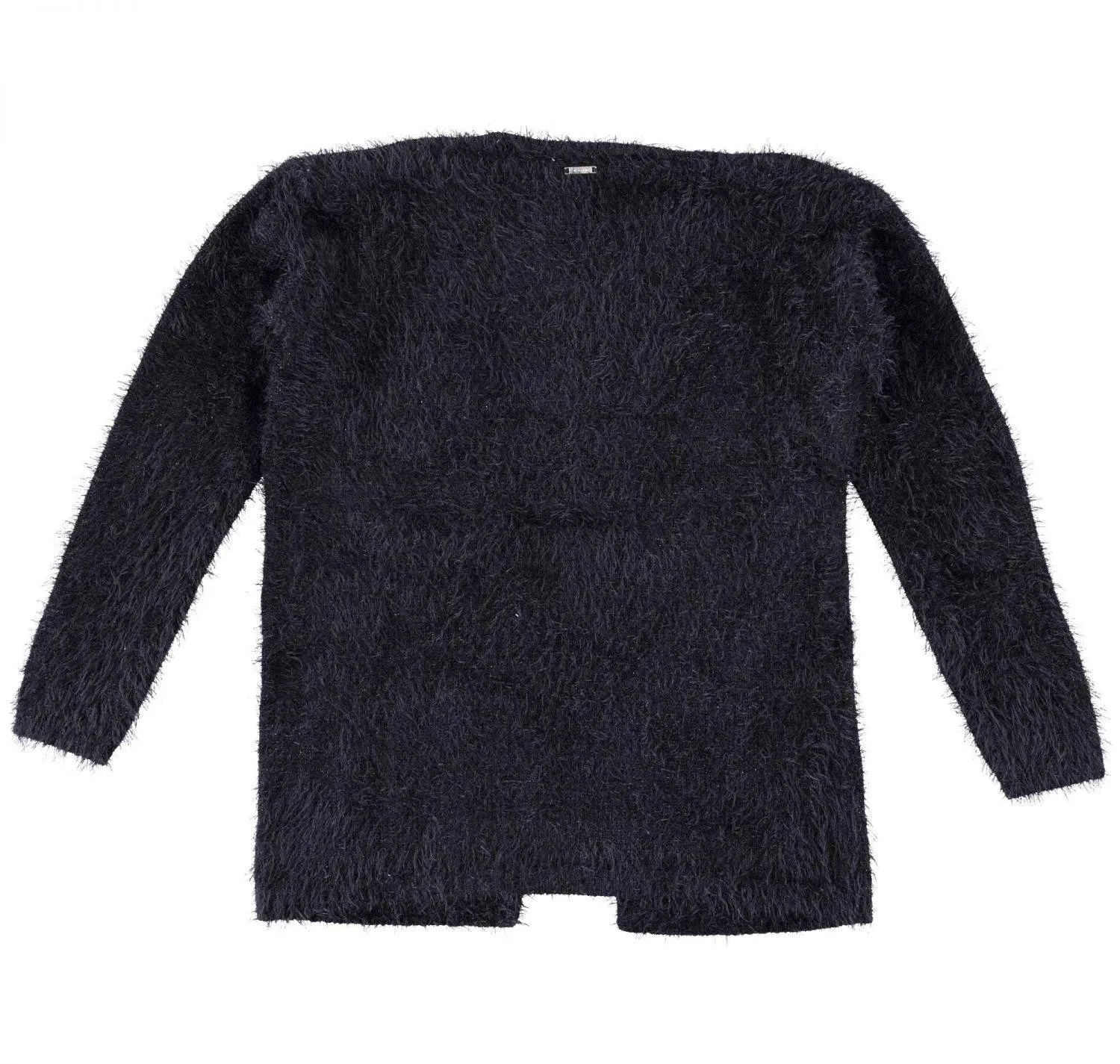 Sarabanda Mädchen Strickjacke Cardigan Fransengarn schwarz
