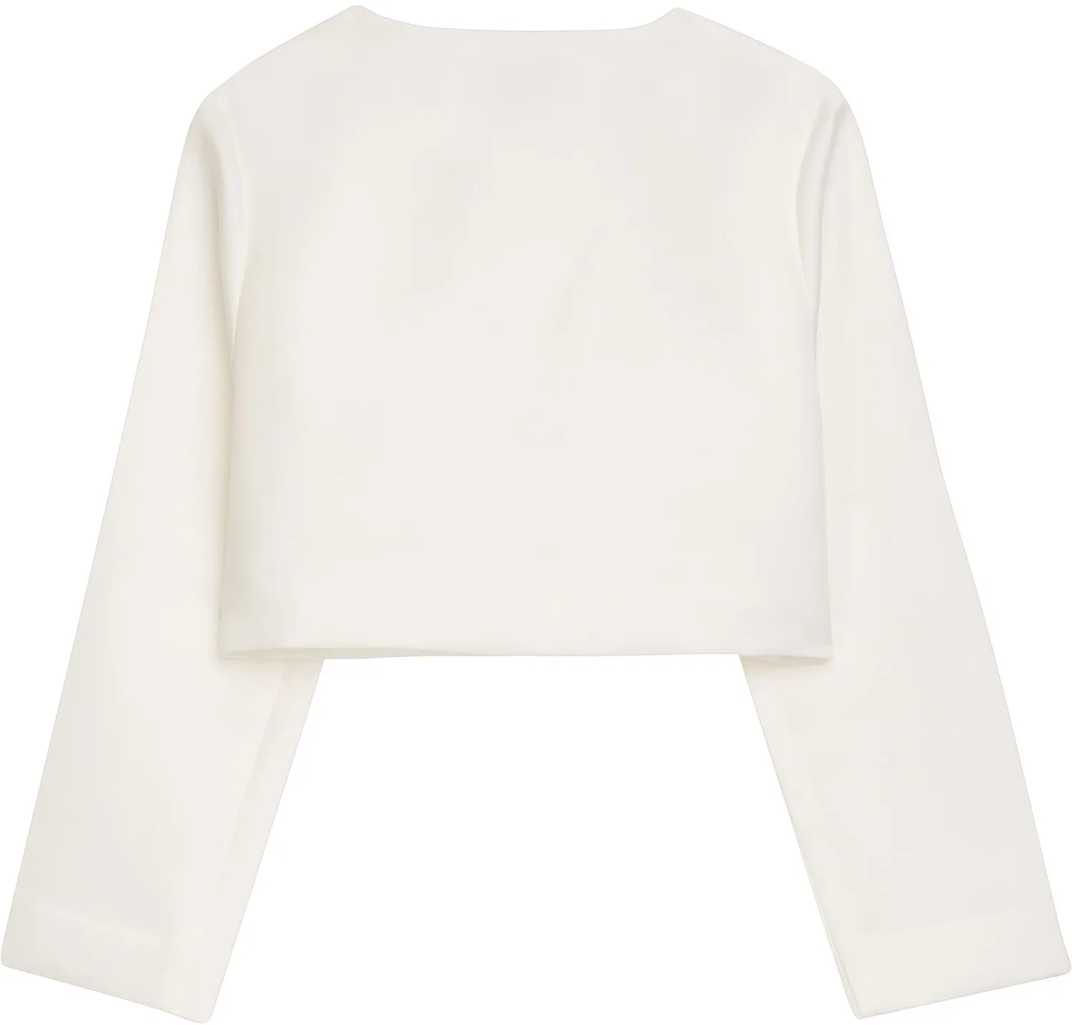 DANAMADE festlicher Mädchen Satin Bolero eckig ecru