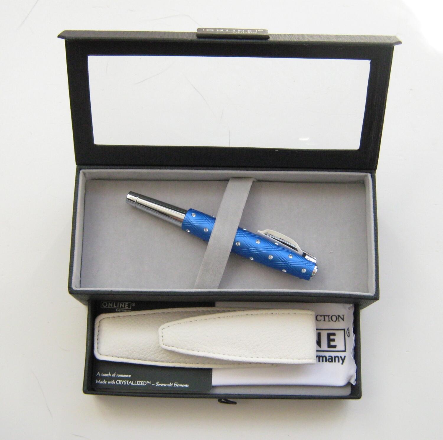 ONLINE F&uuml;llhalter-Set Crystal Inspiration blau