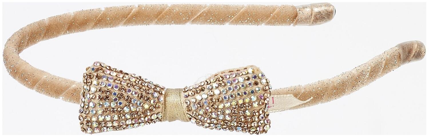 Souza Kinder Haarreif Schleife mit Strass Francis gold