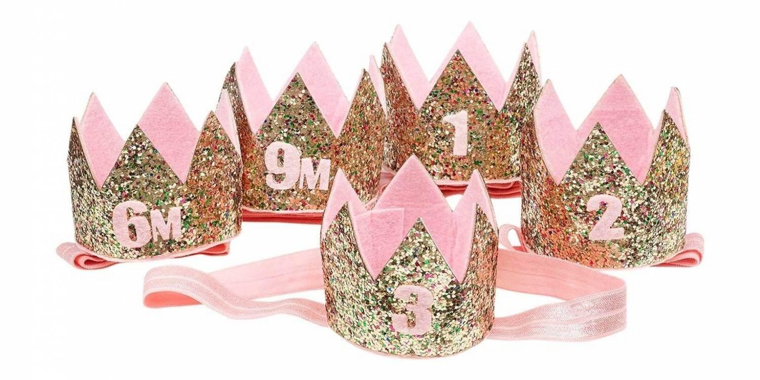 Souza Kinder Geburtstags Krone auf Haarband gold