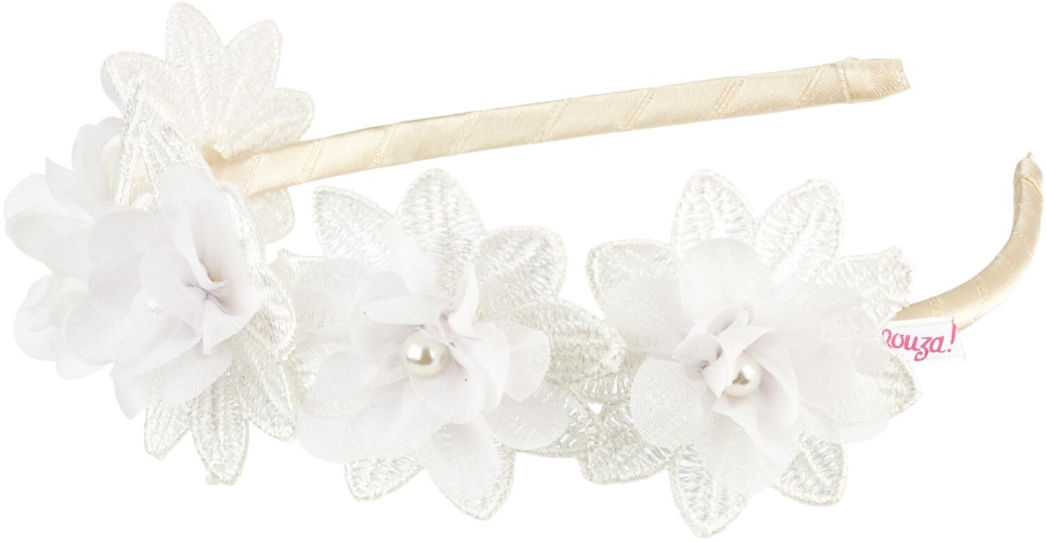 Souza Kinder Haarreif Bl&uuml;ten Carmen wei&szlig;