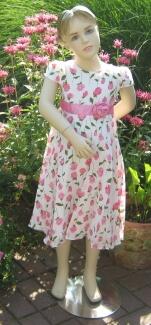 Blumenkind Mädchen Kleid festlich Roses