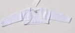 KINDERIT Baby Bolero Strick Perlen weiß