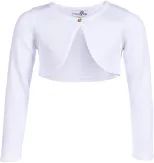 Happy Girls Kinder Glitzer Bolero festlich weiß