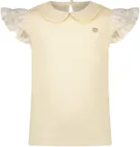 Le Chic Mädchen T-Shirt Nicola festlich ecru