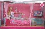 Barbie My House Schlafzimmer und Puppe 2007
