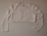 Kinder Bolero Gitterstoff weiß