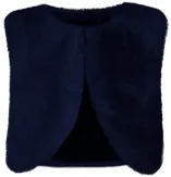 Happy Girls Kinder Weste kurz Kunstfell blau