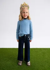 abel &amp; lula M&auml;dchen Kinder Palazzo-Jeans blau