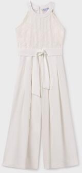 Mayoral festlicher Teens Mädchen Jumpsuit Kommunion Chiffon ecru