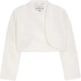 Danamade Teens Mädchen Bolero festlich Georgette Lene ecru