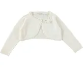 Sarabanda Mädchen Bolero mit Schleife ivory