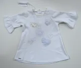 Sarabanda Kinder Kleid Babykleid Herzchen weiß