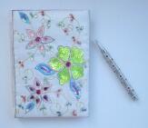 Hoff Notizbuch A5 mit Glitzer Kugelschreiber